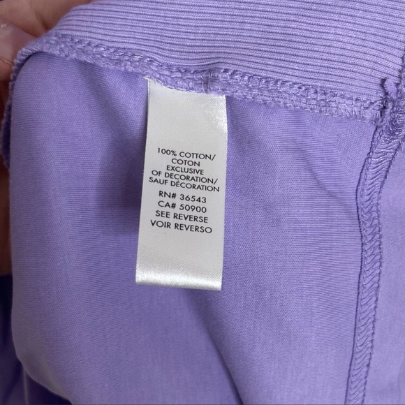 Calvin Klein CK Body Fit Purple Vneck Cotton TShirt XXL - Picture 5 of 6